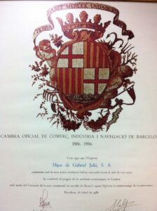 Diploma Centenario Cámara de Comercio / Chamber of Commerce Centennial Diploma